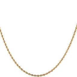 akshat sapphire 925 Sterling Silver 22k Gold Plated Chain for Girls and Women-picture-38