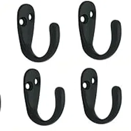 Sureify Aluminium Alloys Single Jack(J) Wall Hook 1 Leg Bathroom Wall Door Hooks for Hanging Keys,Clothes,Towel,Holder, Steel Hooks Antique (Antique, 8)-picture-52