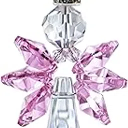 Qf Rainbow Guardian Angel Crystal Suncatcher for Home/Car Decoration & Porch Decor & Hangings Crystal Glass Ornament (Pink)-picture-21