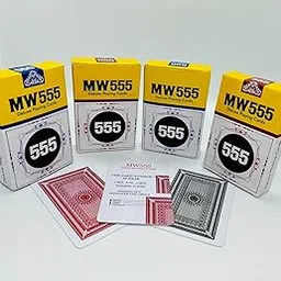MW 555 Mark Playing Card Deck Set of 4 (Red & Black) / MW 555 Marked Magic Playing Card-picture-12