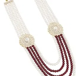 Traditional Gold Plated Groom Mala with Kundan and Pearl Detailing-image-22