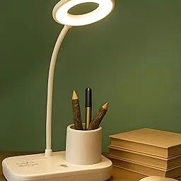 WEIRD WOLF LED Table Lamp with Pen Holder, 3 Light Modes I Touch Dimmer, Flexible Gooseneck I Study, Reading & Desk Lamp I 6 Months Warranty-image-94