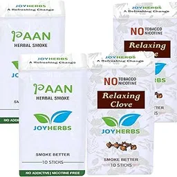 JOYHERBS Herbal Cigarettes 100% Tobacco And Nicotine Free Combo Pack Of Paan Flavour & Clove Flavour Smoke (40 Sticks) - Made with Ayurvedic Herbs(Tobacco Alternatives) | Non Addictive-picture-14