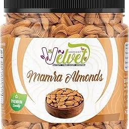 VELVET HARVEST Kashmiri Mamra Almonds - 1 kg | (Grade A ++ Nuts Natural Source of Vitamins, Protien & Magnesium) Special Mamra Badam Giri Nuts & Dryfruits-picture-20