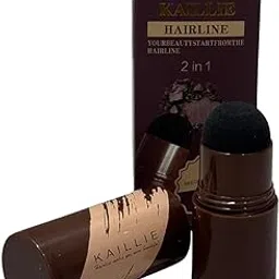 KAILLIE Professional Hair Root Touch-Up Powder, Black and Brown, Sponge Applicator for Hairline Coverage, 20g, Pack of 2-picture-56