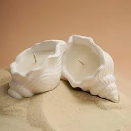 FAIRY BUCKET ™ Aesthetic Soy Wax Scented Candles | Reusable Concrete Sea Shell Jars | Vanilla Scents | 12+Hours Burn Time | Ideal Home Decor for Bedroom & Office (A)-image-60