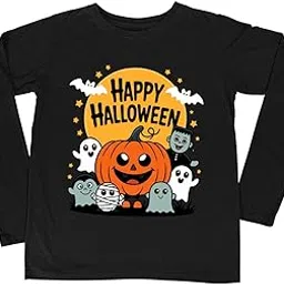gagzag Clothing Customised Halloween Kids Round Neck Full Sleeves Cotton T-Shirts-picture-54