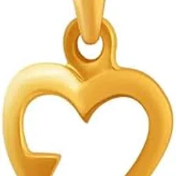 p.c. chandra jewellers P.C Chandra Jewellers 14Kt (585) Yellow Gold Dainty Heart Pendant For Women & Girls - 0.62 Gram-picture-25