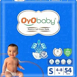OYO BABY Diaper Premium Pants, Small size baby diapers Pants, Anti Rash diapers, Lotion with Aloe Vera |12 Hours Protection (Pack of 54 Count, Small)-picture-40