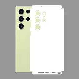 90STETHIX - Samsung Galaxy S23 Ultra 5G Mobile Back Skin Sticker Wrap Lamination - Rear Screen Guard Protector (Coverage - Back+Camera+Sides) (Style-White)-picture-14