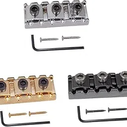 Club Bollywood®Electric Guitar String Nut with Wrench Screws for Tremolo Bridge 43mm Gold| Guitars & BES | Parts & Accessories |1 Piece Locking Nut-picture-19