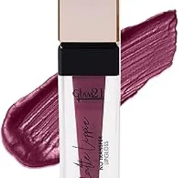 Glam21 Matte Lippie No Transfer Lip Gloss | Lightweight and comfortable| Creamy Matte Formula - 4 gm | Super Plum-11-picture-39