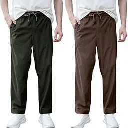 jespak Relaxed Fit Trouser for Men | Comfortable, Casual and Formal Wear | Mid-Rise Trousers with Pockets | Combo Pack of 2-picture-21