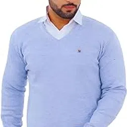 wulvee Men's V-Neck Sweater, Full Sleeves, Office Wear-picture-29