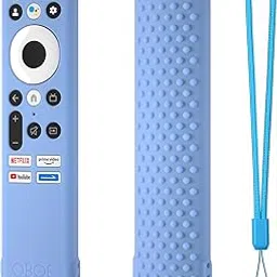 Oboe Silicone TV Remote Cover Compatible with Sansui Tv Remote/Croma Tv/Haier Tv/Blaupunkt Tv Remote Protective Case with Remote Loop (Glow in Dark Blue) [Remote NOT Included]-image-76