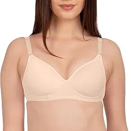 komli Lightly Padded Super Soft Bra - Cotton Rich - Full Coverage, Multiway Straps, Wireless, Seamless- T-Shirt Bra-picture-20