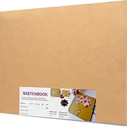 Lakeer Kraft Sketchbook - A3 Size | 250 GSM-25 Sheets, for Sketching, Drawing, Panting, etc, Paper, acrylic-picture-30