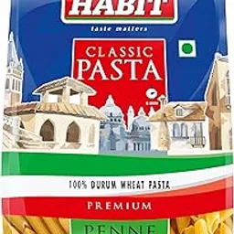 Habit Durum Wheat Penne Rigate Pasta |500g | Pack of 4 |-picture-12