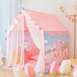 Colorfull and Extremely Light Weight Indoor and Outdoor Kids Play Tent House for 3-8 Years Old Kids Girls and Boys (Farm 0123)-picture-49