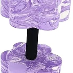 MERISHOPP Aquatic Exercise Dumbbell Professional EVA Foam Water Dumbbell for Men Women Purple and White-picture-12