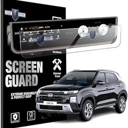 RGY Screen Guard For Hyundai Creta 2024 Car Infotainment System Protection Film - Clear-image-1