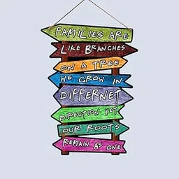 PNF Poster And Frames Families are like branches Quote Wall art & Door Hanging Frame For Kitchen, Dining, restaurants Decor | Walland home Decor for Living Room | Room Decor Wall Decor Items For Bedroom | (Wooden, 11x9 Inch,brown)-68-3-picture-18