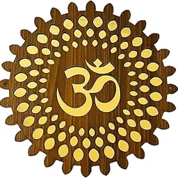 SSF® OM Wall Decor OM for Acrylic Golden Mirror Round Shape Craft Wall Decoration Pooja Room Living Room Size L x H 12 x 12 Inch SSFO-2 PREMIUM PACKAGING-picture-16