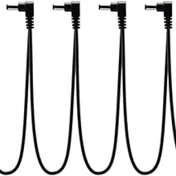 SONICAKE 9V DC 5-Way Right Angle Plug Daisy Chain Power Cable for Guitar Pedals,Multi-colored-image-46