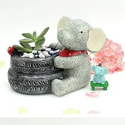 myBageecha Baby Elephant Resin Succulent Pot-picture-11