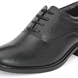 auserio Men's Oxford Full Grain Leather Derby Lace Up Formal Shoes | Anti Skid Sole & Waxed Laces |Antimicrobial Memory Foam Padded Insole with Detailed Stich| Shoes for Office & Parties(037.038.039)-picture-52