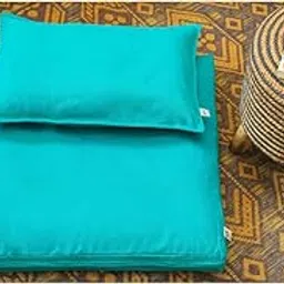 Meditation Cushion Set for Vipassana by DhyaanAasan™ - Wisdom Premium Series, 100% Pure Cotton Removable Cover, Experience Tranquil Comfort for Your Practice-picture-30