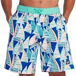 speedo Men's Swim Trunk Knee Length Boardshort Bondi Printed-picture-21