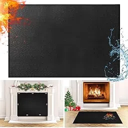 TOHONFOO Heat-resistant Magnetic Fireplace Cover - 45 x 34 in Fireproof Fireplace Cover for The Living Room - Fireplace Draft Stopper Stops Heat Loss- Fireplace Blanket Keep Drafts Out to Save Energy-picture-22