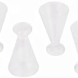 STYLEHEAVEN 2X Set of 4 Pcs Dollhouse Miniature Drink Beverage Juice Glass Cup PVC Clear-image-32