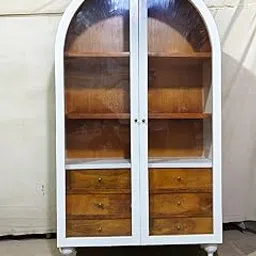 Solid Wooden Wardrobe with Storage Shelve & Drawer for Home Furniture Two Door Almirah for Living Room, Bed Room | 100 x 40 x 180 CM-picture-27