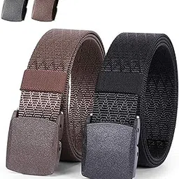 edifier Unisex Nylon & Canvas Waist Belt (BLT064_07_Black & Brown)-picture-25