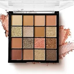Hilary Rhoda Perfection Eyeshadow Palette|Highly Pigmented Eyeshadow Palette|Matte&Shimmer Finish|Long Lasting Eyeshadow For Women|Blendable Eyeshadow|20.8G|16 Shades (Shade 3),Multicolor-image-3