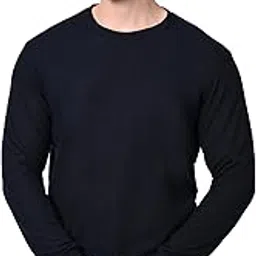 indiweaves Men Solid Polyester Round Neck Full Sleeve Sweatshirts (Single)-picture-46
