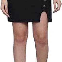 funday fashion Women's Western Solid Cotton Above Knee Skirt…-picture-34