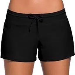 qdaszz Women's Adjustable Swimsuit Tankini Bottom Board Shorts,Comfort Quick Dry Stretch Board Short S-XXXL-picture-12