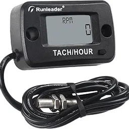 Runleader Rotating Shaft Hour Meter Tachometer,RPM Magnetic Pickup,Maintenance Reminder,Display Shutdown for Lawn Mower Generator Compressor Marine Diesel/Gas Engine Motor and Process/Power Equipment.-picture-15
