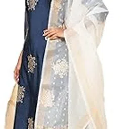 rangmanch by pantaloons Women Poly Silk Off-White Dupatta Regular Fit,Off White,Free Size-picture-14