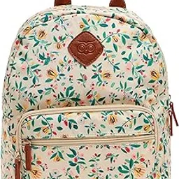 chumbak Backpack for Women | Stylish Canvas Laptop Bag | Office Bag, College Essentials, and Travel Backpack for Girls | Spring in my Step Collection-picture-31