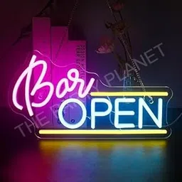 The Party Planet Bar Open Neon Sign - Led Light Opennn Neonn Signs for Wall Decor, Openn Bar Neons Lightts Signss for Store Cafe Shop Party Club Restaurant Shop Lights Decor Gifts-picture-21