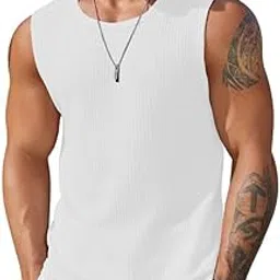 the blazze Men's Regular Fit Tank Tops Sleeveless Round Neck T-Shirt for Gym, Running and Outdoor B L2711N-picture-22