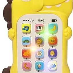 FunBlast Mobile Phone for Kids, Cute Dinosaur Musical Mobile with Light & Sound Toys for Babies | Educational Toys for Kids 3+ Years/Boys/Girls-1 Unit (Yellow)-picture-27