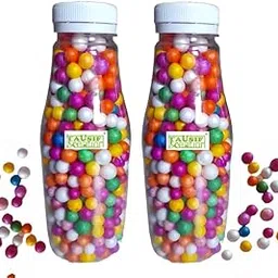 TAUSIF CREATION® New Multicolour Craft Balls for DIY Art & Craft Projects/Gift/Cloth Items Packing (Pack of 2 Bottle 500ml.) Contain Approx 16+16 Small Pouches-picture-39