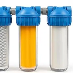 Wellon 3-Stage 10” Blue Water Filter System | Sediment, Carbon & Softening Cartridges | 1” Brass Connection | NSF Certified Softening Media (USA) | Whole House & Appliance Protection-image-63