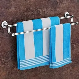 Plantex Premium Stainless Steel & Aluminum Towel Rod/Towel Hanger for Bathroom/Towel Stand/Bathroom Accessories (24 Inch-Chrome)-picture-10