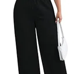 dockstreet Straight Wide fit Long Length Open Bottom Jogger for Women/Trending Multi Pocket Style, Relaxed Casual Pants for Women-picture-18